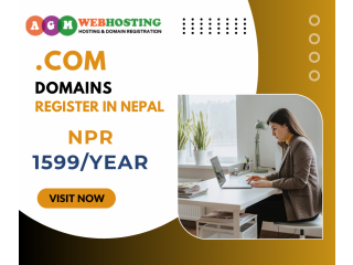 Register Your.COM Domain in Nepal Fast, Reliable, and Affordable for @NPR.COM NPR 1599/YEAR