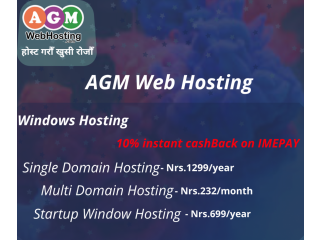 Buy windows multi domain hosting with 10% cashback on IME Pay