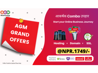 Buy combo hosting plan @NPR.1749/year only on AGM Web Hosting