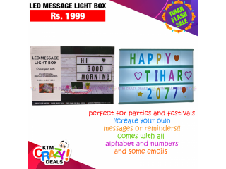 Led Message light box