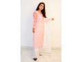 buy-hand-embroidered-lucknowi-chikan-light-pink-georgette-kurti-small-0