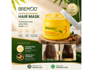 Buy Bremod Keratin Rejuvenating Hair Mask Price in Pakistan - 500 ML 03001819306