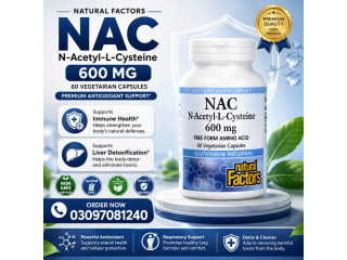Natural Factors NAC N-Acetyl-L-Cysteine 600 mg in Lahore