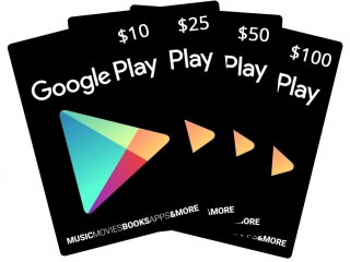 Google Play Card ($25, $50, $100)