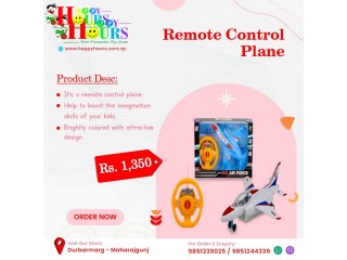 Remote Control Plane With Remote Toy