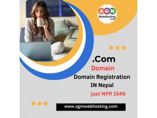Elevate your online presence with AGMWebHosting's ".Com Domain" at just NPR 1549. Secure yours today!