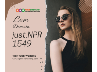 Linux VPS hosting Protect your online presence with AGMWebHosting's ".Com Domain" at just NPR 1549.