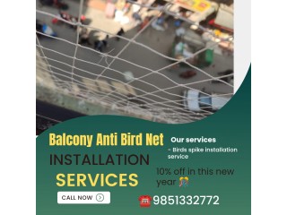 Balcony anti bird net installation service in kathmandu 9851332772