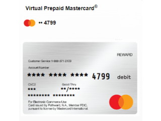 Virtual Mastercard 10$- Prepaid Card